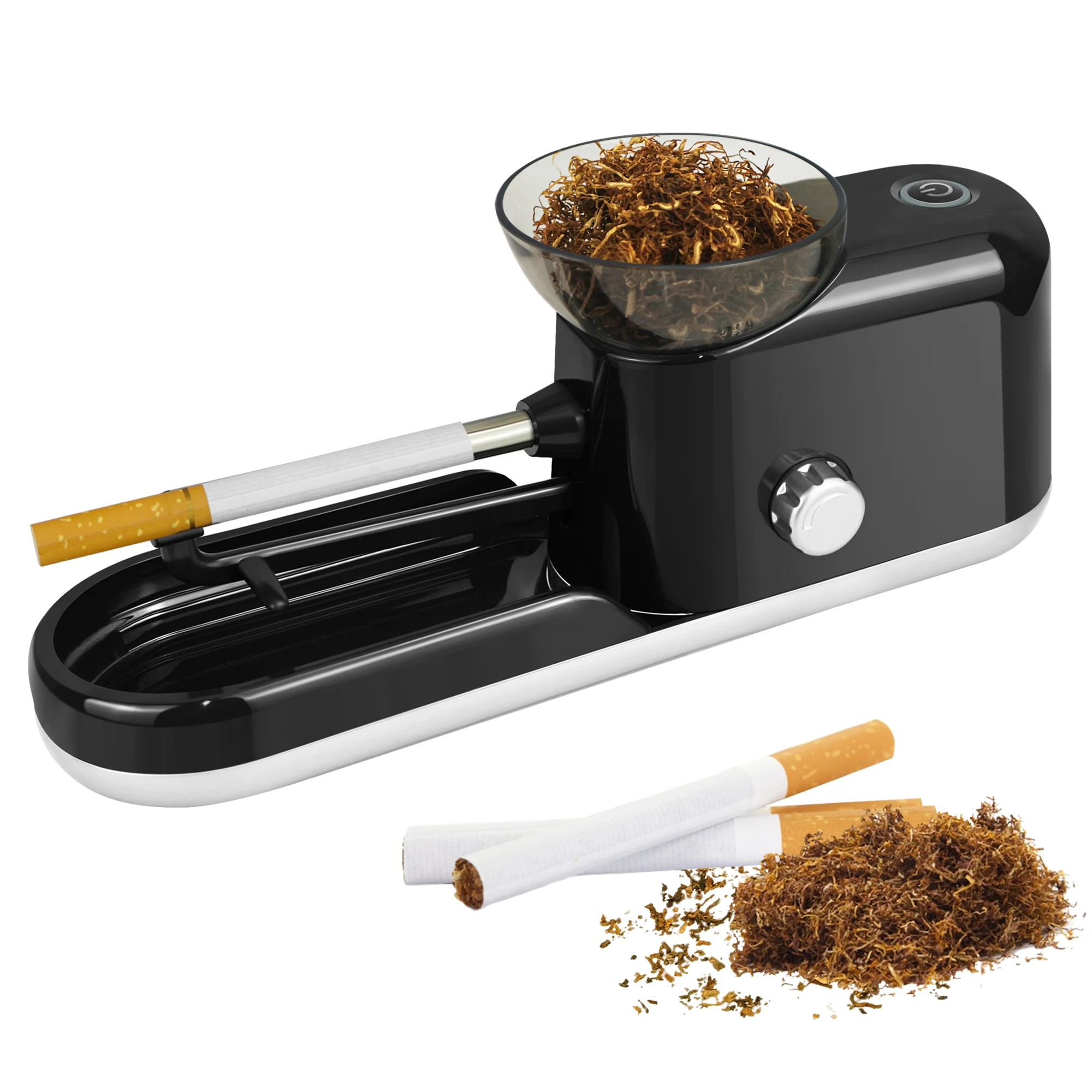Máquina eléctrica automática para liar cigarrillos, inyector de tabaco para  uso doméstico, tubo de 8mm, fabricante de tabaco - AliExpress