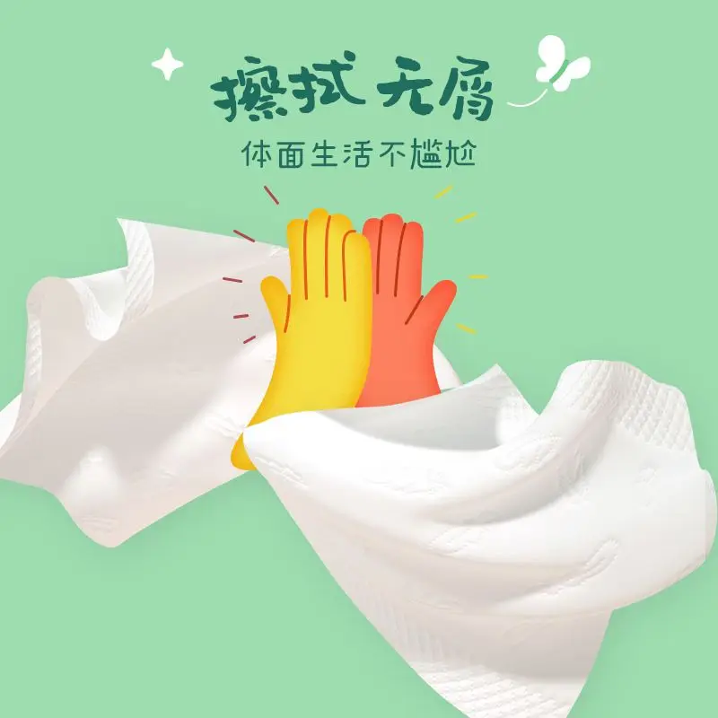 40 Packs Cute Cartoon Handkerchief Portable Virgin Wood Pulp House Facial Tissue Napkin Small Pack Hand Paper Towel Toilet Paper