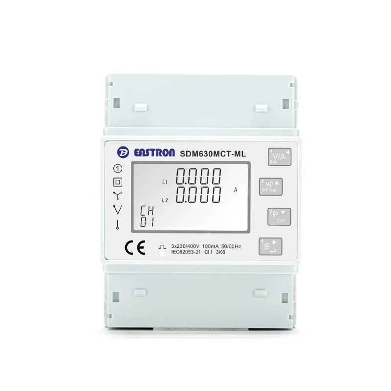 

EASTRON SDM630MCT-ML-TCP трехфазный Многоканальный измеритель энергии Modbus RJ45 TCP