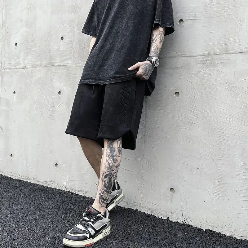 Men's Street Shorts Cotton Hip Hop Harajuku Summer Pants Casual Trendyol Y2k Women's Fashion Designer Baggy Wide Clothing