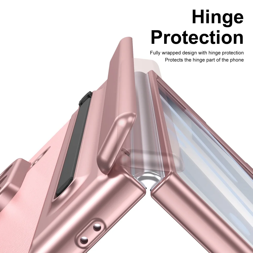 Luxury Leather Case with Hinge Protection and Pen Slot - Includes Glass Film