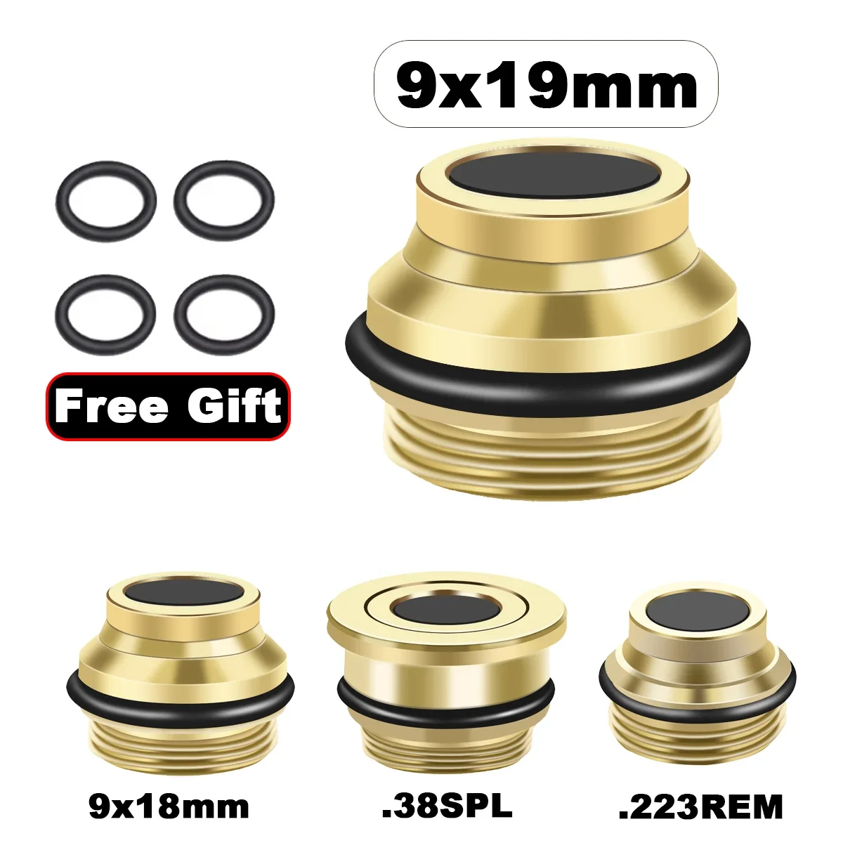 Laser Bullet Training Cartridge Tactical 9mm Laser Bullet Training Cartridge Switch Cover Breech Cover Cap with Rubber Ring for 9x19mm .223Rem .38ACP .38SPL