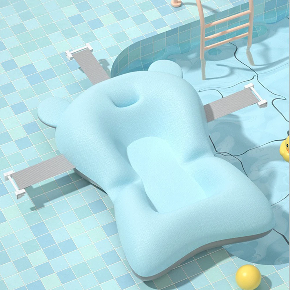 Bath Pillow Newborn Baby Bath Cushion Seat Anti Slip Portable 0-12 Months
