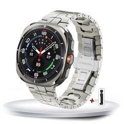Luxury Titanium Band for 47mm Watch - Men's Metal Bracelet Strap (Titanium - T)