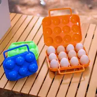 6 Grid Egg Storage Box with Handle Large Capacity Egg Holder Portable Shockproof Egg Carrier Case for Kitchen Outdoor Camping 1