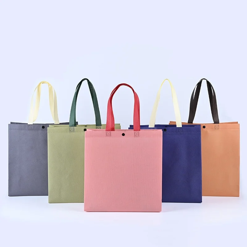 StoBag 25pcs Non-woven Tote Bags Shopping Shoulder Fabric Eco Woman Storage Reusable Portable Pouches Custom Logo(Extra Fee) 2