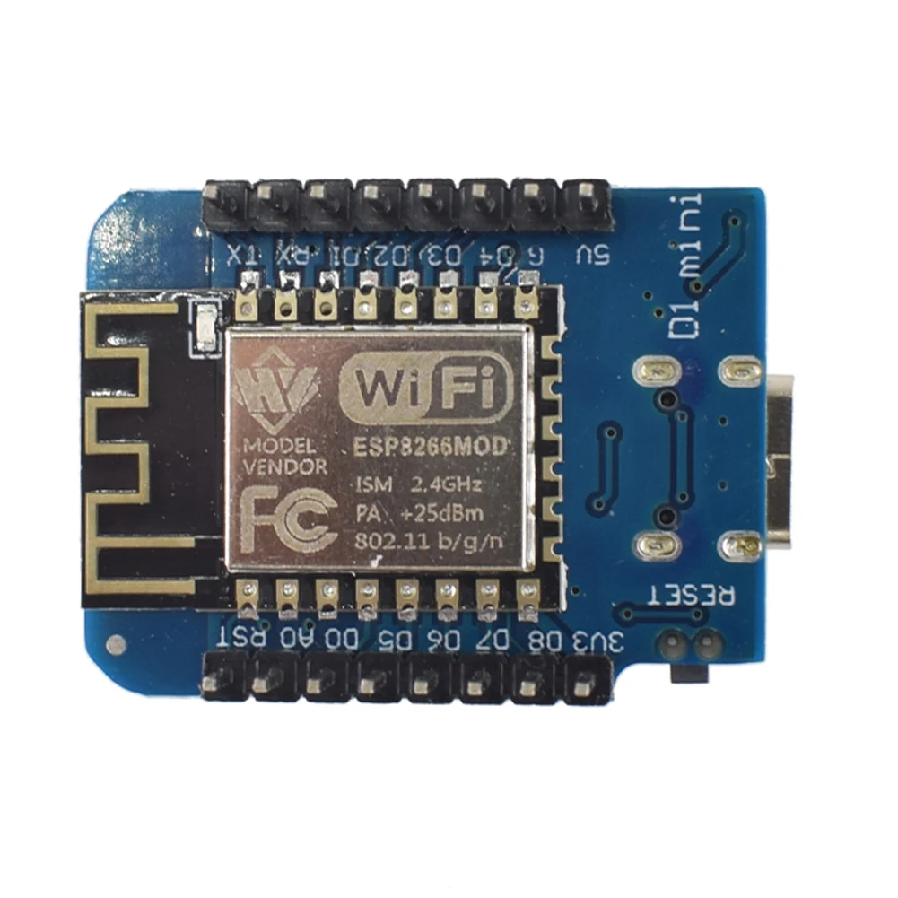 12-1PC ESP8266 ESP-12F D1 미니 WIFI 개발 보드 CH340 모듈 타입-C USB 미니 NodeMCU Lua 로트 보드 핀 포함 아두이노용