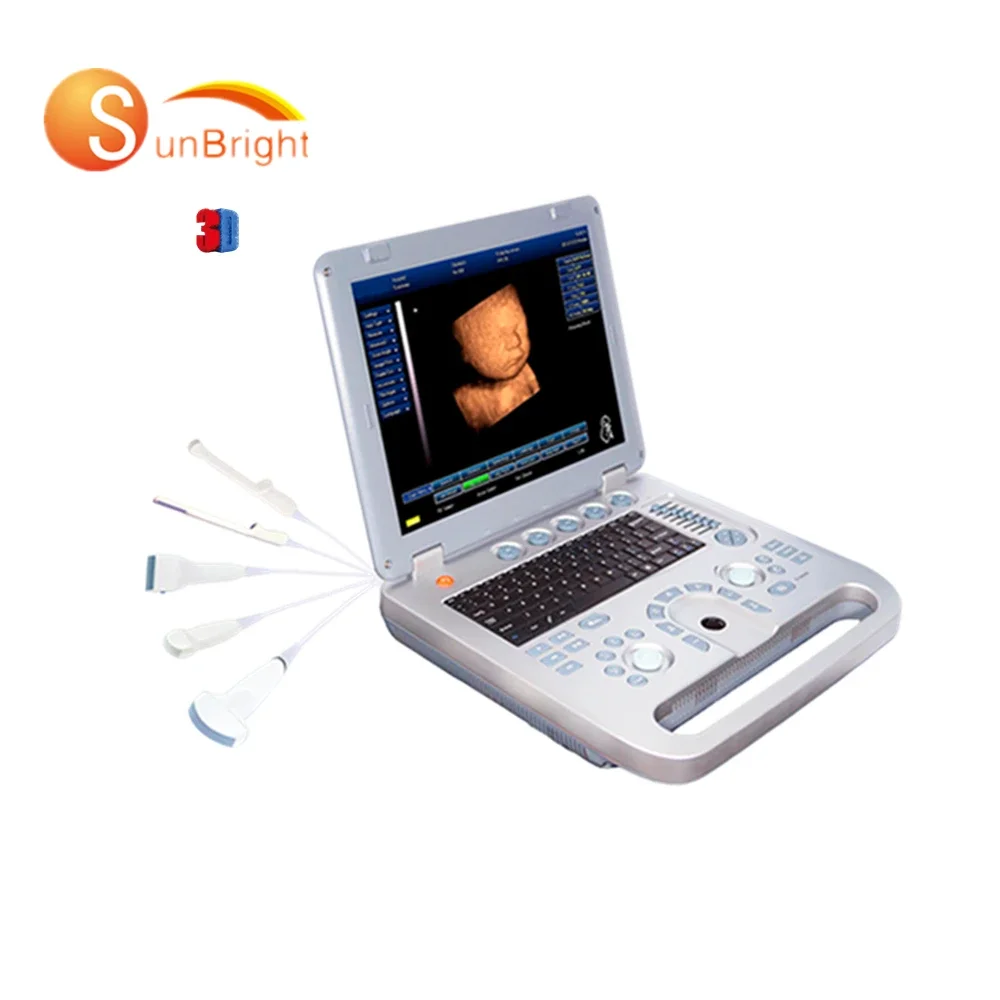 Macchina Ecografo Ad Ultrasuoni In Bianco E Nero Con Display A Colori 3D Portatile Professionale Per La Gravidanza