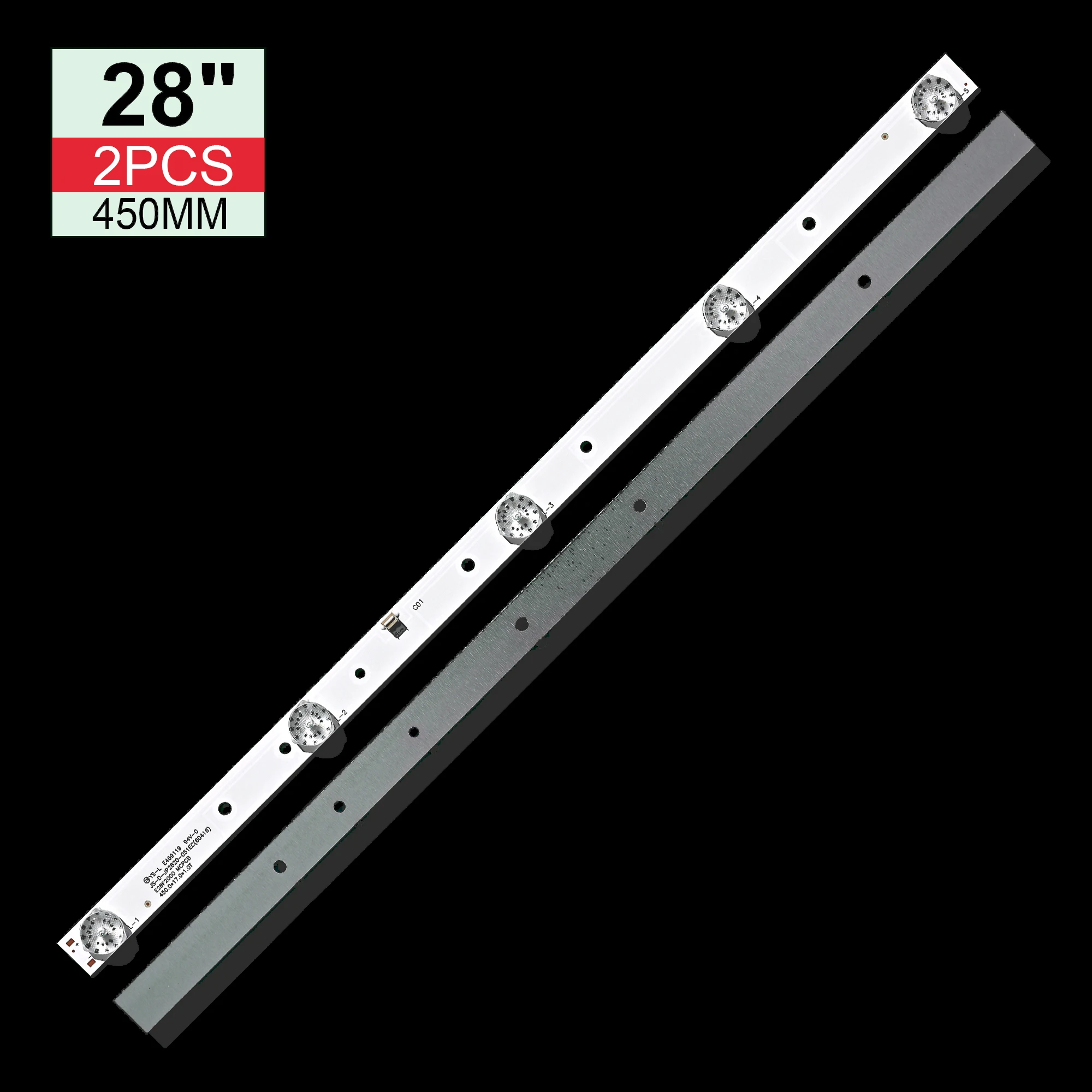 

LED Backlight strip for JS-D-JP2820-051EC(60416) E28F2000 D28-F2000 AKTV2812TS AKTV2813TS AKTV2814TS Shivaki STV-28LED20W