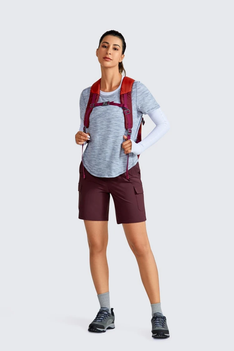 Description Picture 6 of itemWaterproof Women Shorts Stretch Hiking Camping Cargo Shorts 7'' UPF 50 Lightweight Summer Outdoor Golf Pockets Lady Solid Black