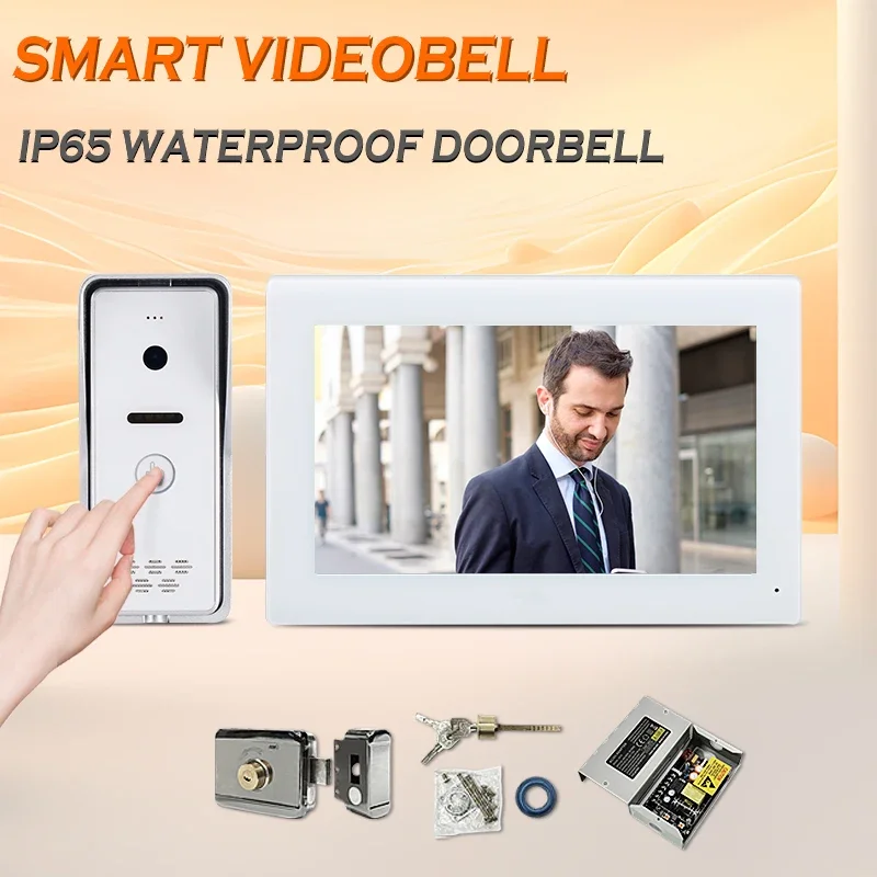 

Clear Picture And Video See Intercom Video Door Phone Call Safe House 10 Apartment Ip Connection Network Cable Cat5 / Cat6