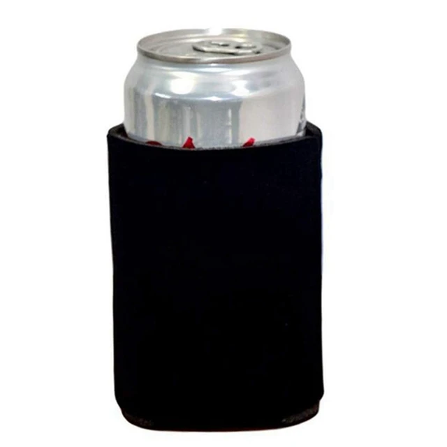 50PCS Foam Can Cooler Drink Cup Bottle Sleeve Insulator Wrap Cover New Black 3