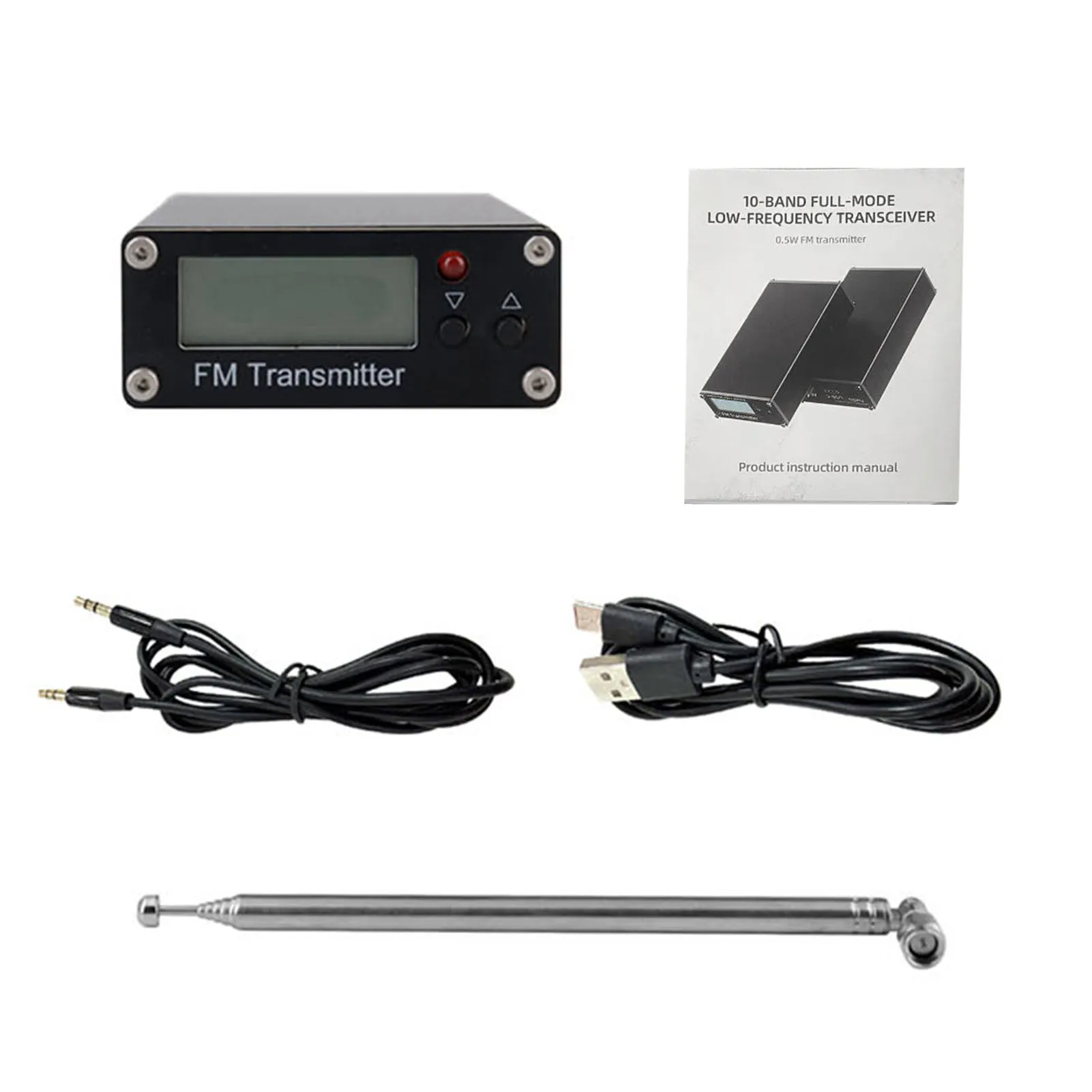 Premium Digital Display Stereo FM Transmitter with 2000m Range