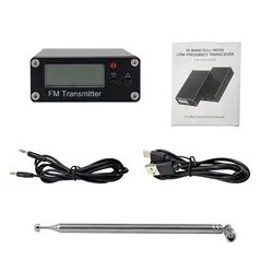 Premium Digital Display Stereo FM Transmitter with 2000m Range (Black)