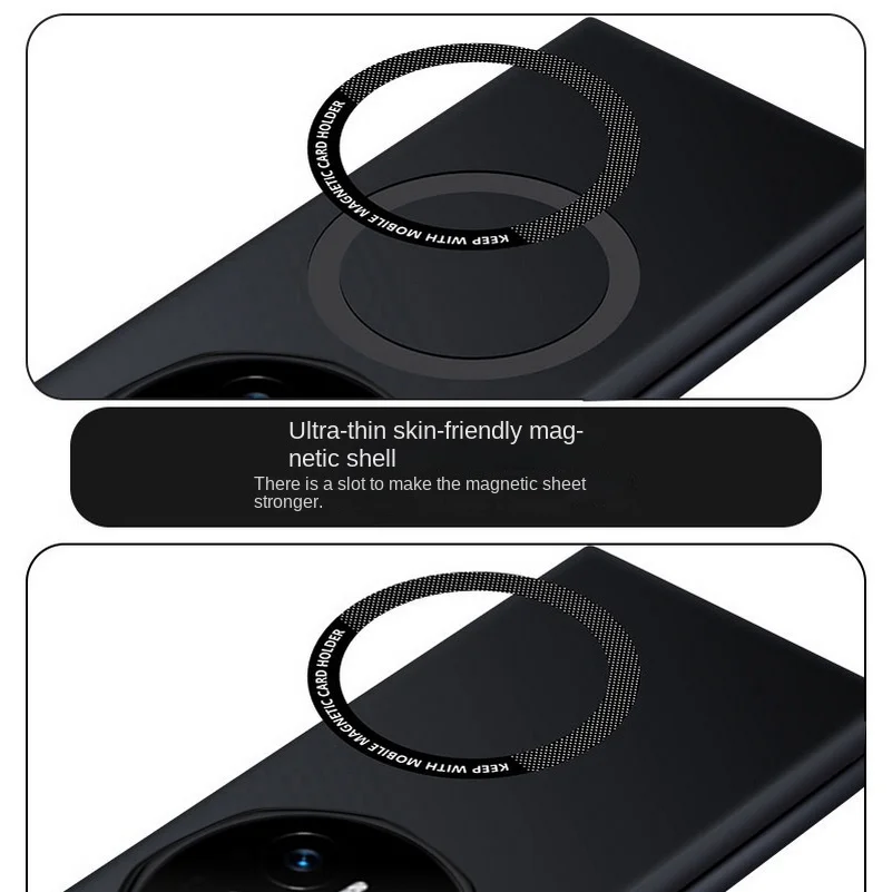 Luxury Ultra-Thin Frameless MagSafe-Compatible Magnetic Hard Phone Case