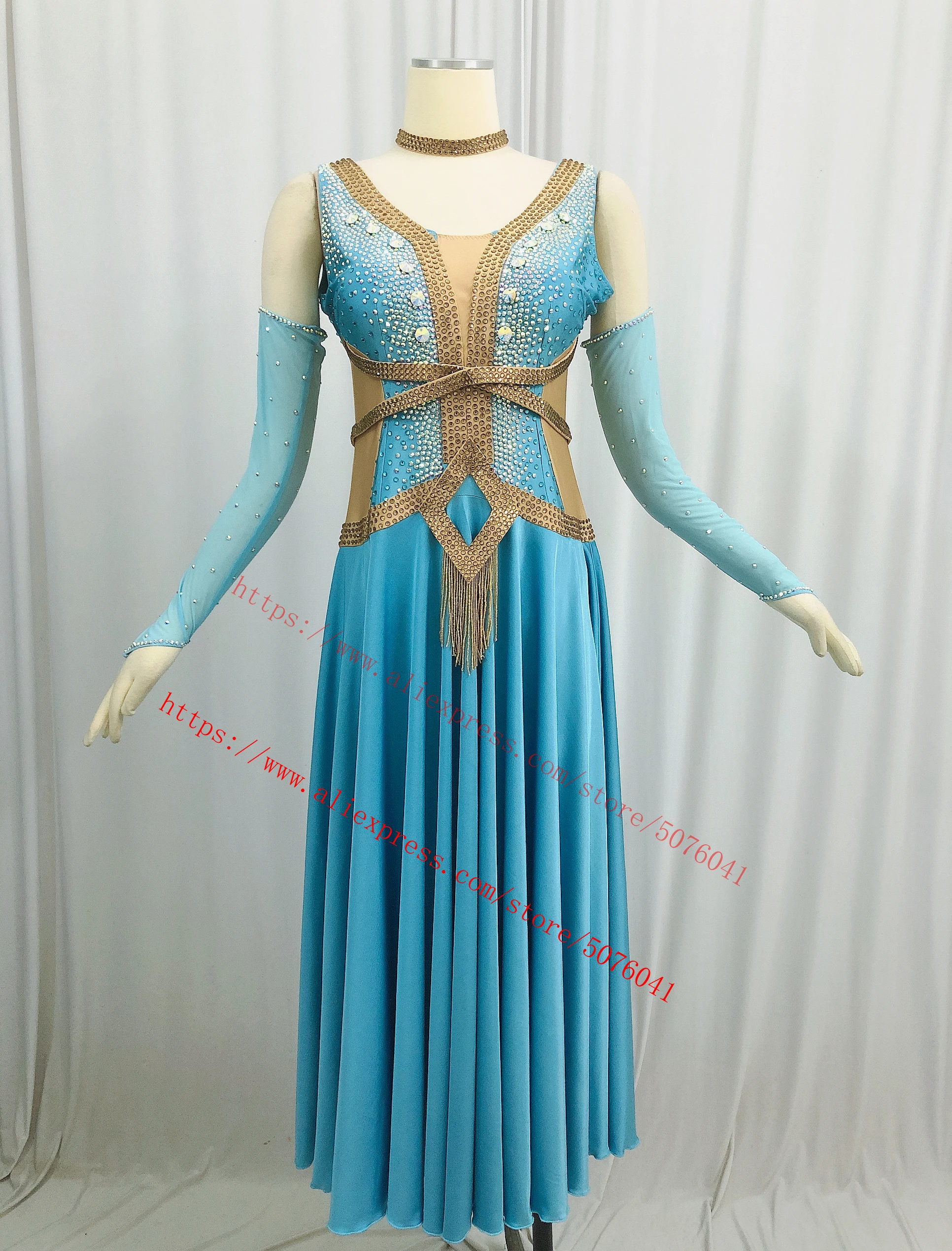 

Advanced Ballroom Competition Dance Dress New Design Elegant Standard Modern Dancing Skirt Women Waltz Ballroom Dance Dresses