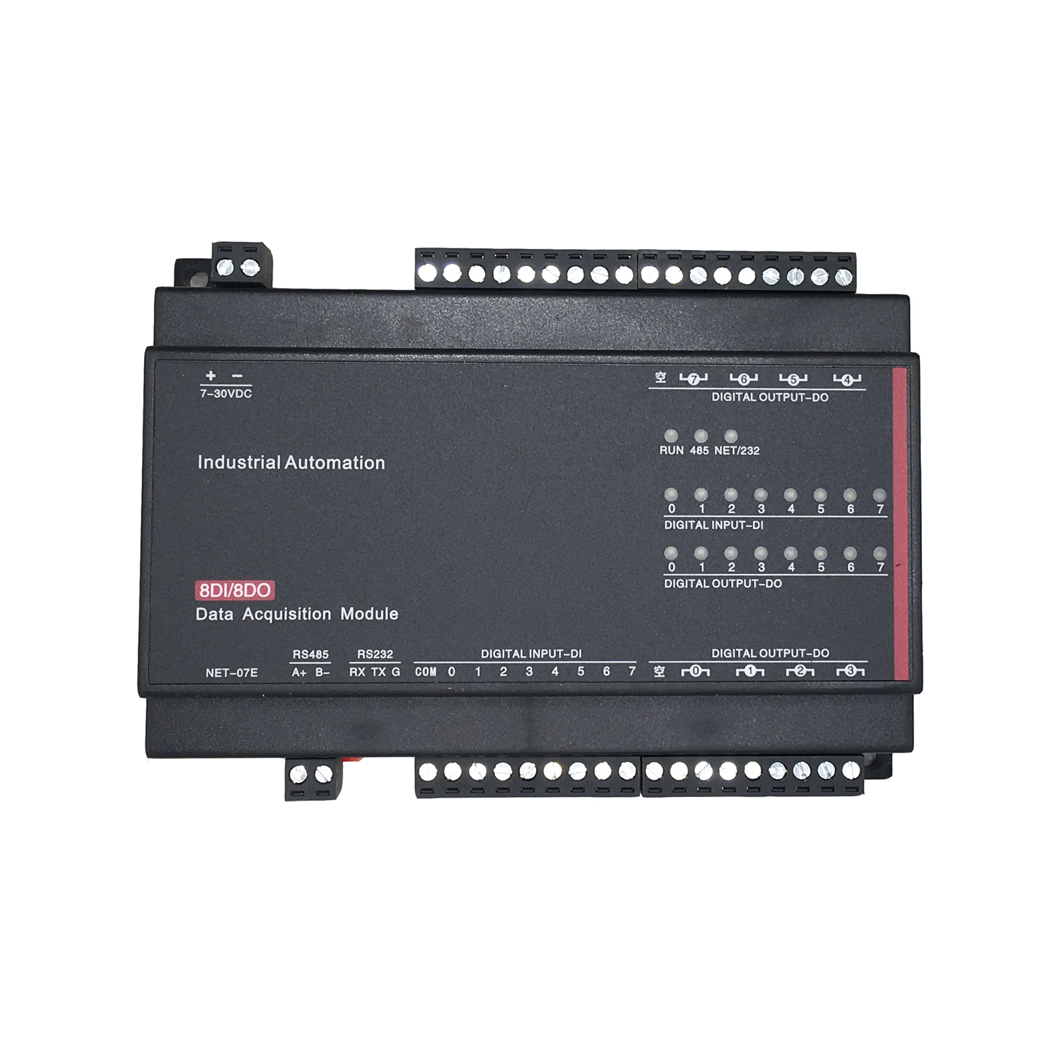 

8 DI 8 DO Digital Input Relay Output 232 485 Ethernet LAN RJ45 Modbus RTU TCP IP DIN Rail Remote IO Controller I/O T-022