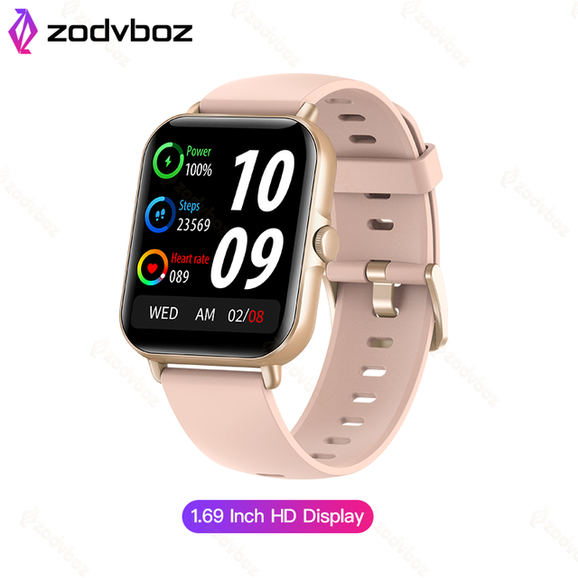 New Smart Watch Men 1.69 Inch Sreen Real-time Heart Rate Monitoring Bluetooth Call Waterproof Smartwatch For Android IOS