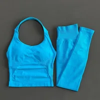 2 Pieces Sportswear Women Yoga Set Gym Clothes Sportswear Yoga Suits Fitness Set Tracksuits Sports Top Gym Leggings Set - Image 6