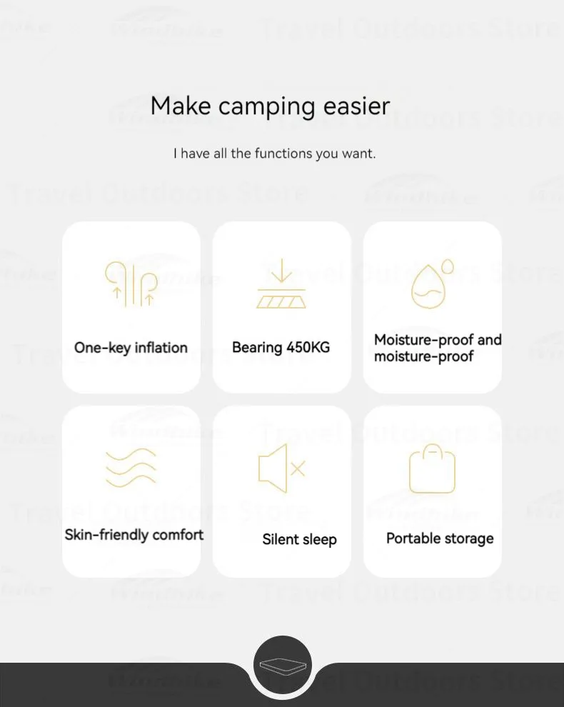 PVC Inflatable Camping Mattress