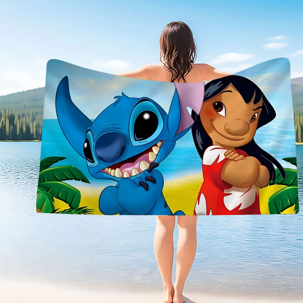 Disey Stitch Big Microfiber Beach Towels Quick Dry Towel Sand Beach Towels Pool Towel for Travel Swim Pool Yoga 5