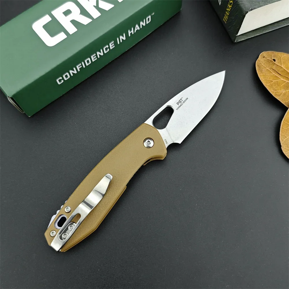 Description Picture 5 of itemCRK 5390 Piet/7096 Lightweight Folding Knife, Satin Finished Blade GFN Handle Self Defense Fishing Outdoor Everyday Carry Knives