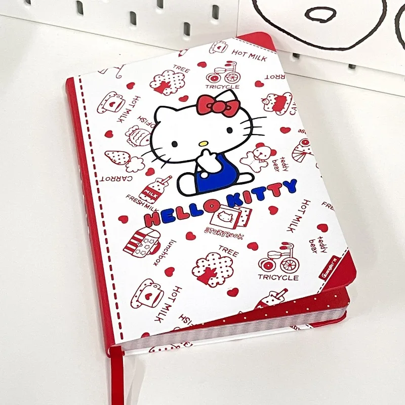 

Kawaii Sanrio Hello Kitty Notebook Cinnamoroll Kuromi Cute Cartoon Handbook Notepad Journal Office School Supplie Stationery
