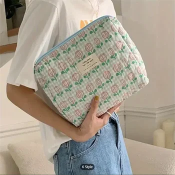 Colorful Aesthetic Pattern Clutch Storage Bag, Student Wash Pouch, Zipper Lightweight Makeup Bag, Versatile Cosmetic Pocket 6