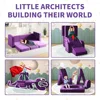 Kids Couch 12PCS,Modular Kids Play Couch for Playroom Bedroom,12 in 1 Multifunctional Kids Sofa for Playing,Creativing,Sleeping 6