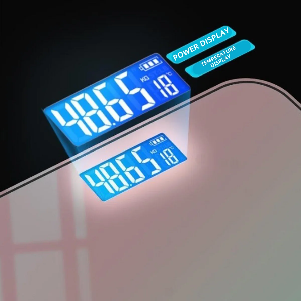 Electronic Scale Weight Scale Intelligent Health Wireless Bluetooth Bathroom Smart Scale with Large Display Screen Smartphone Application