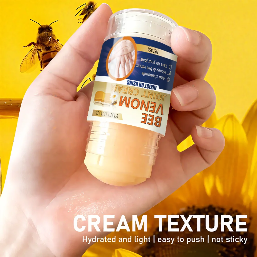 Bee venom joint cream, low-allergy soothing and moisturizing lotion, with a fresh fragrance suitable for all skin types