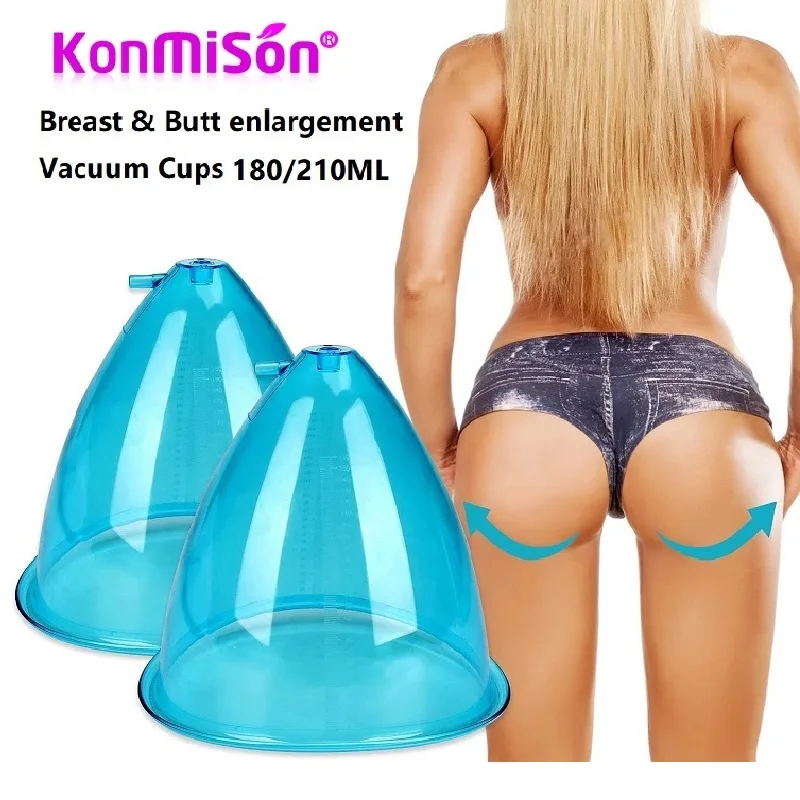 

210ML 9.44in Vacuum Suction Cups Breast Hip Lifting Cups and Silicone Hose for Breast Enlargement Machine Butt Lift Equipment