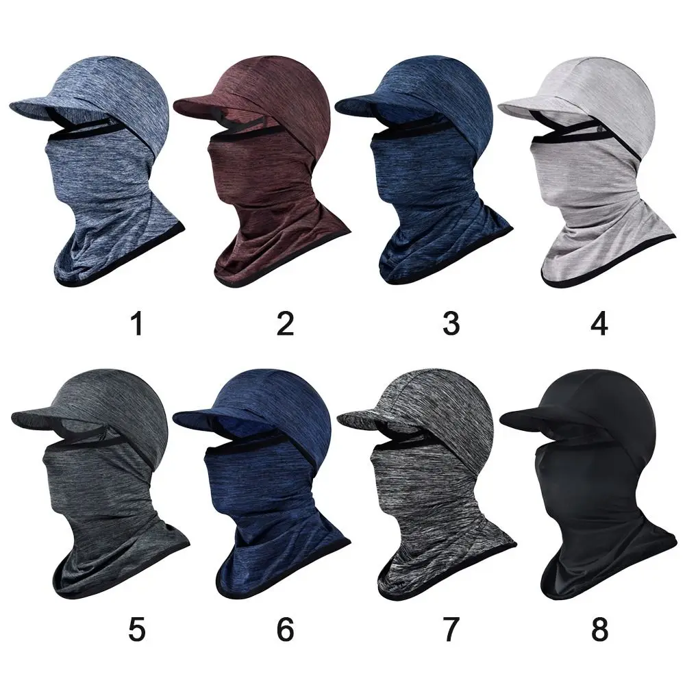 Cycling Balaclava Ice Silk Cap Sun Visor Hat Hat Face Cover Motorcycle Helmet Liner Sport Fishing Balaclava Cycling Cap 2