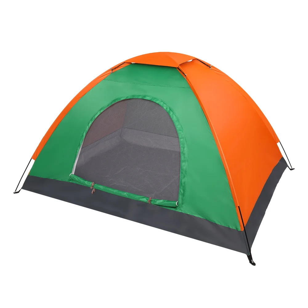 

2 Person Tent Waterproof Camping Dome Tents Camping Park Hiking Travel Outdoor Hiking Survival Oxford Tents Orange Green