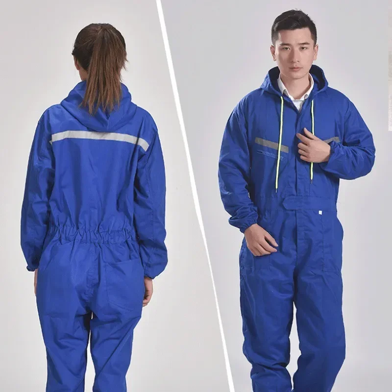 

Overalls Paint Reflective Hood Working Raincoat Hooded Safety Dust-proof Clothes Protective Work Clothing Coveralls Spray