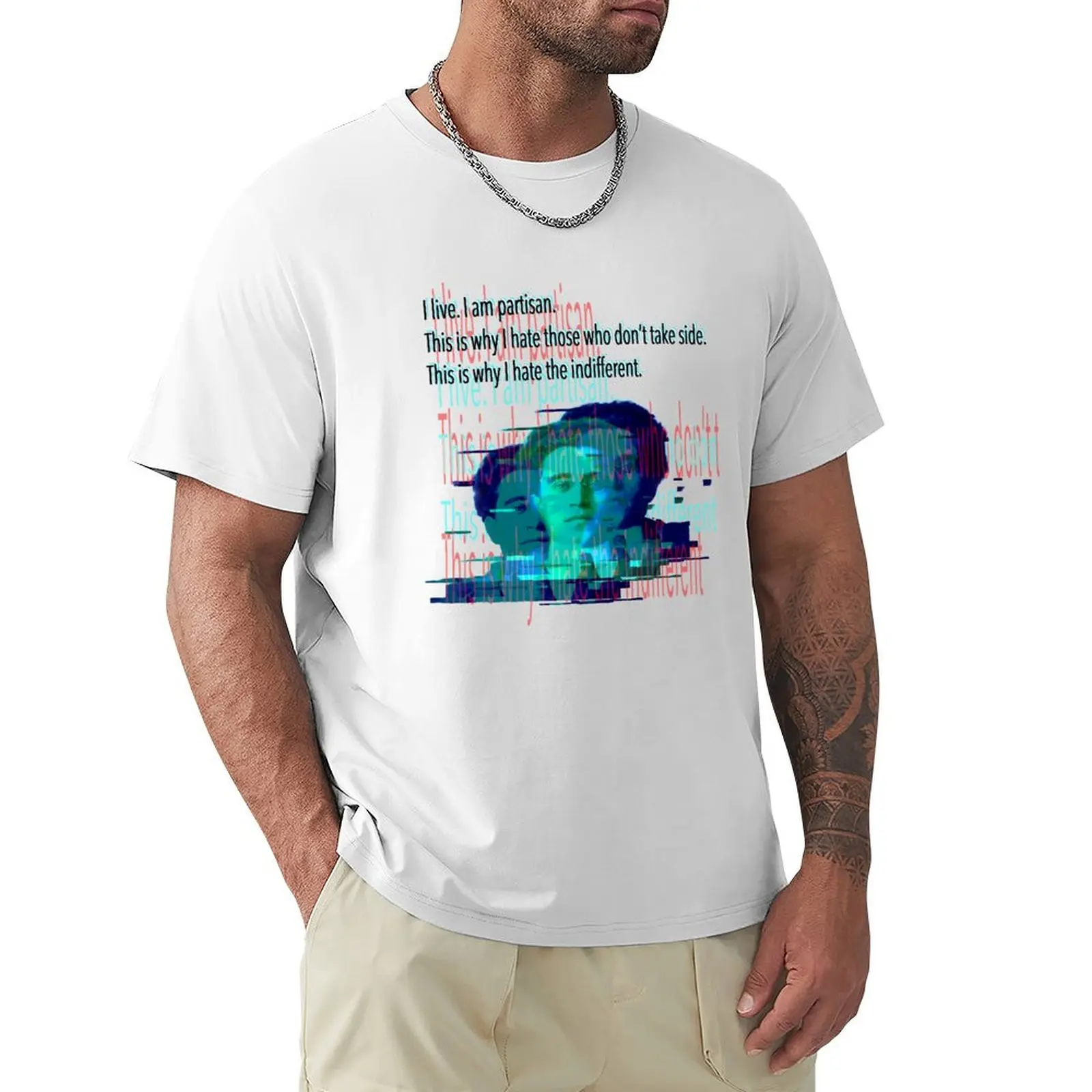 

Gramsci: I hate the indifferent 2.0 T-Shirt blanks anime clothes heavy weight t shirts for men
