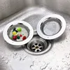 1/2Pcs Kitchen Sink Filter Stainless Steel Mesh Drain Stopper Sewer Mesh Strainers Bathroom Sink Strainer Drain Hole Filter Trap 2