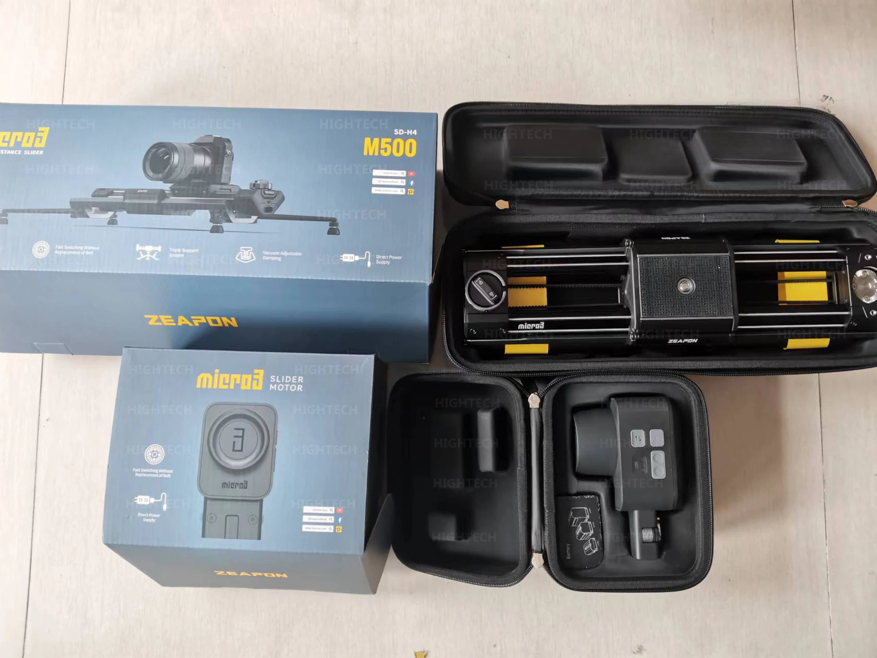 Description Picture 2 of itemZeapon Micro 3 E500 E700 E1000 M500 700 1000 Motorized Slider DSLR Camera Video Double Distance Portable Rail System PS-E1 PD-E1