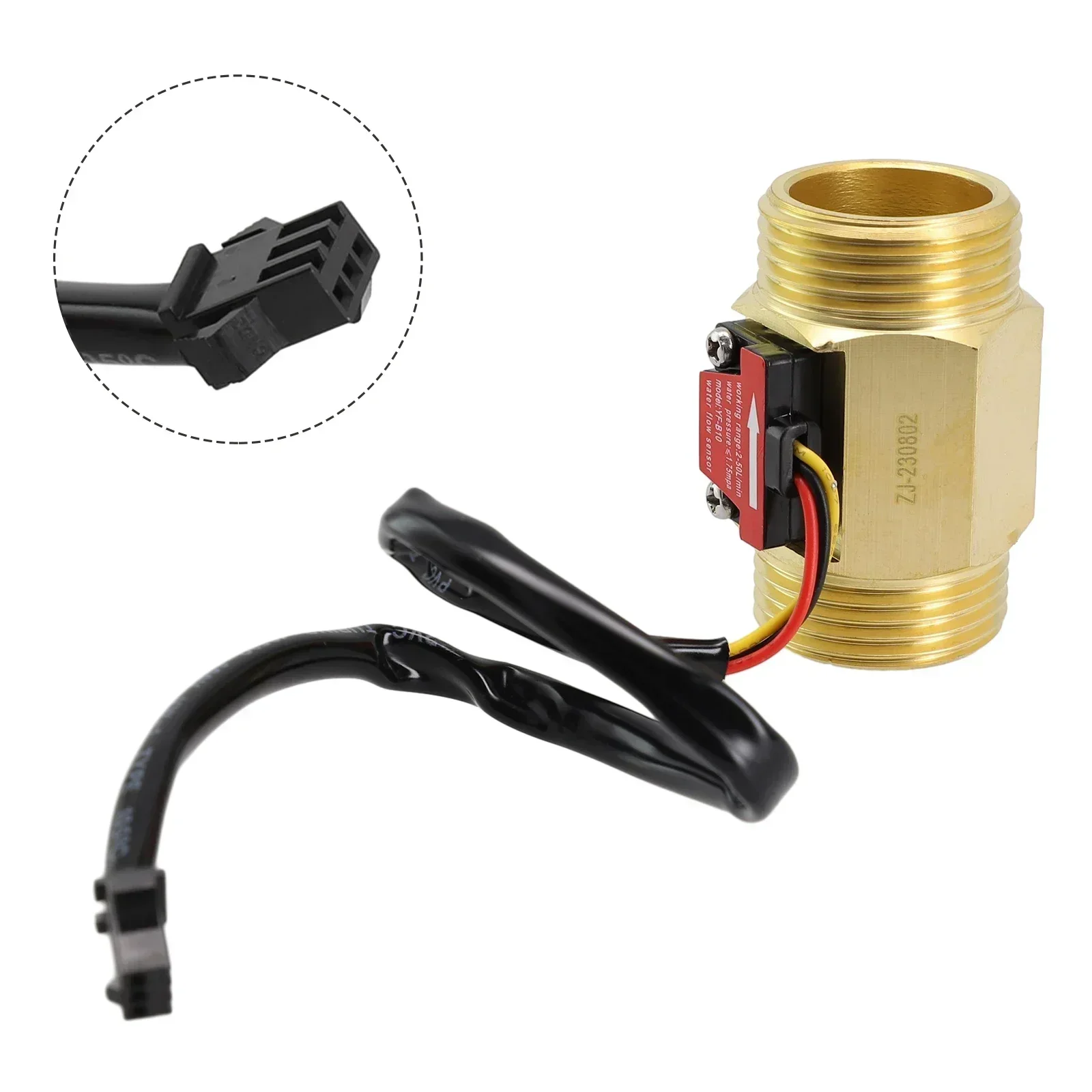 Water Stream Sensor Stream Meter YF-B10 1.75MPa Counter G1 Interface Hall Effect Liquid Hall Element Practical