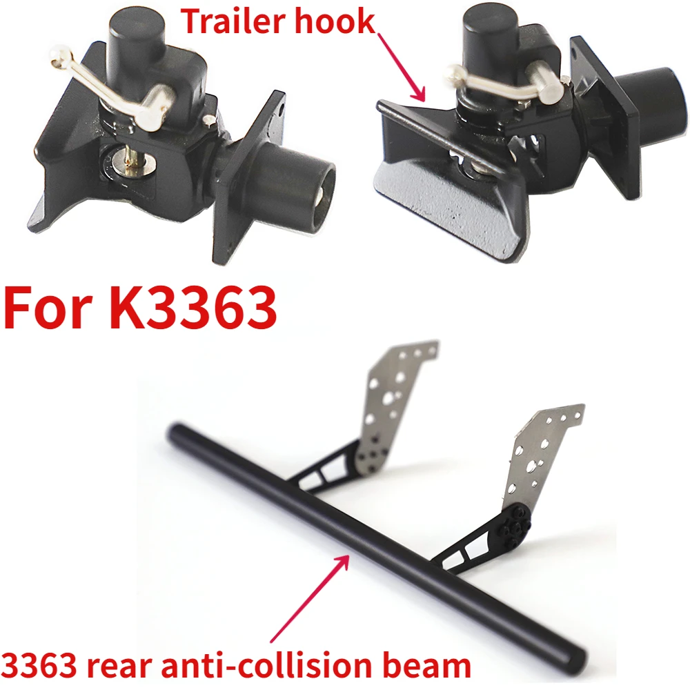 Para Tamiya 1/10 1/14 Tractor Remolque Camión Metal Sin