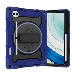 Heavy Duty Rugged Universal Case with 360° Rotating Kickstand for MatePad Pro13.2 2025 (Case Only - Dark Blue)