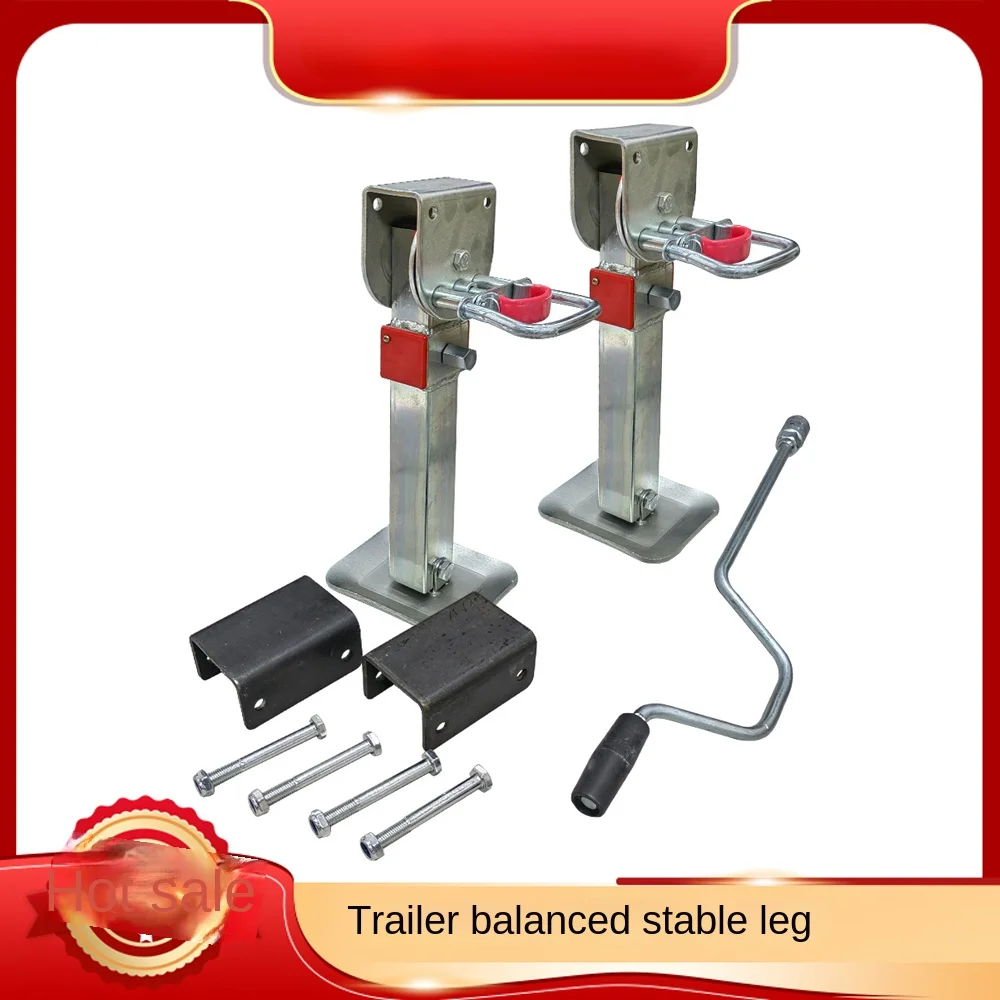 

Vertical retractable RV balance leg galvanized anti rust 90 degree folding trailer jack towing vehicle support