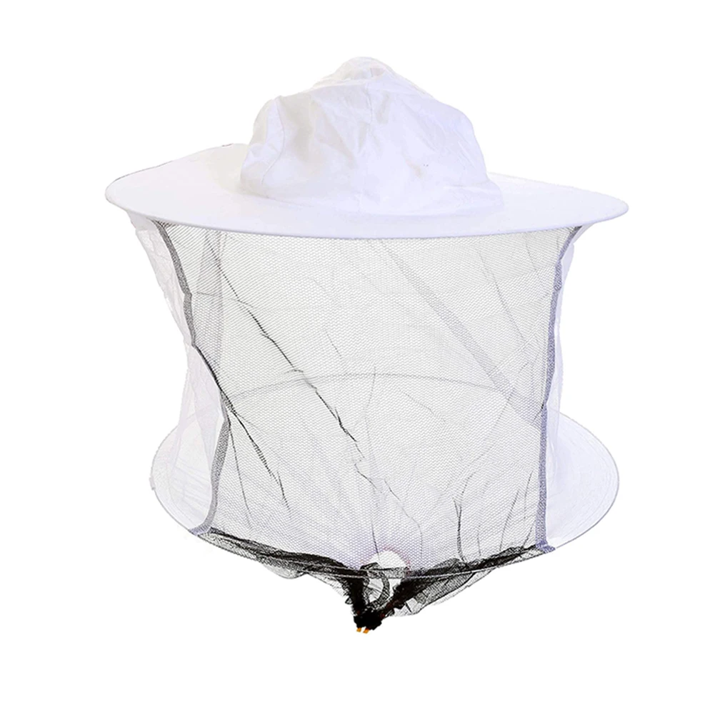 Beekeeping White Cotton Bee Hat and Veil with Hinged Closure beekeeping hat