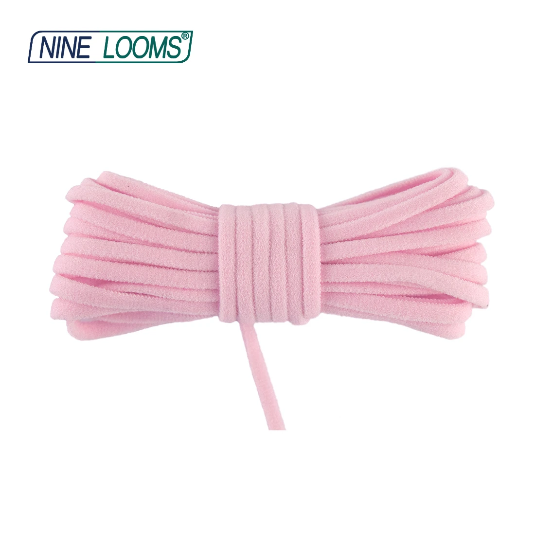 NINE LOOMS Skinny Tubular Elastics Cords Tube Rope 1/8" 3/16" 3mm 5mm Nylon Spandex Bands Ohrschlaufe Kleid Nähbesatz 2 5 10 Yard – Detail 11