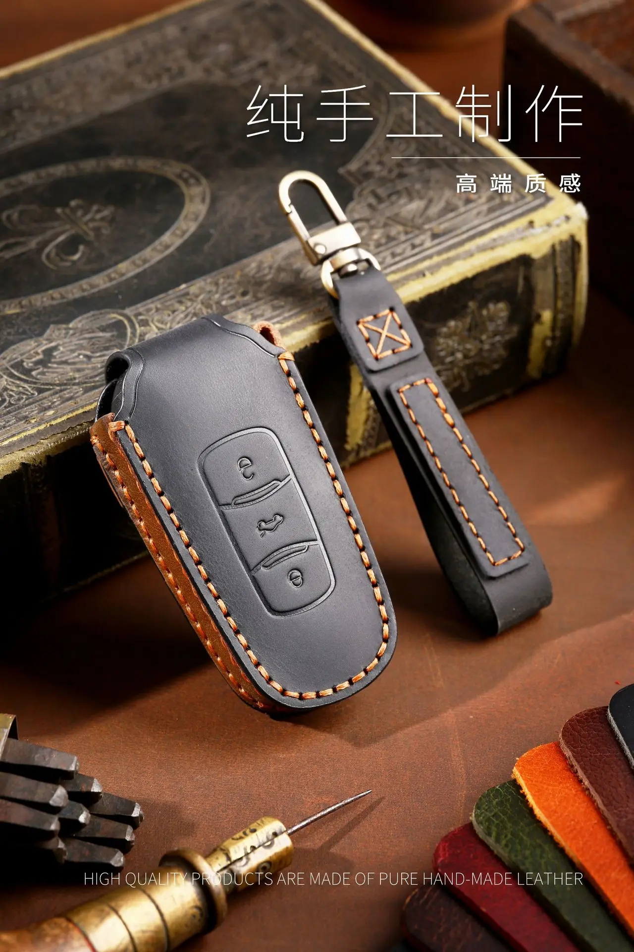 Custodia per chiave a distanza per auto in pelle Shell Fob per Geely Atlas Boyue NL3 EX7 Emgrand X7 EmgrandX7 SUV GT GC9 Borui Protector Holder - Sb9f905aebecc489bb7799d8aef4957adR