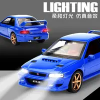 1:32 JDM Subaru Impreza STI WRX Alloy Model Car Toy Diecasts Metal Casting Sound and Light Car Toys For Children Vehicle 2