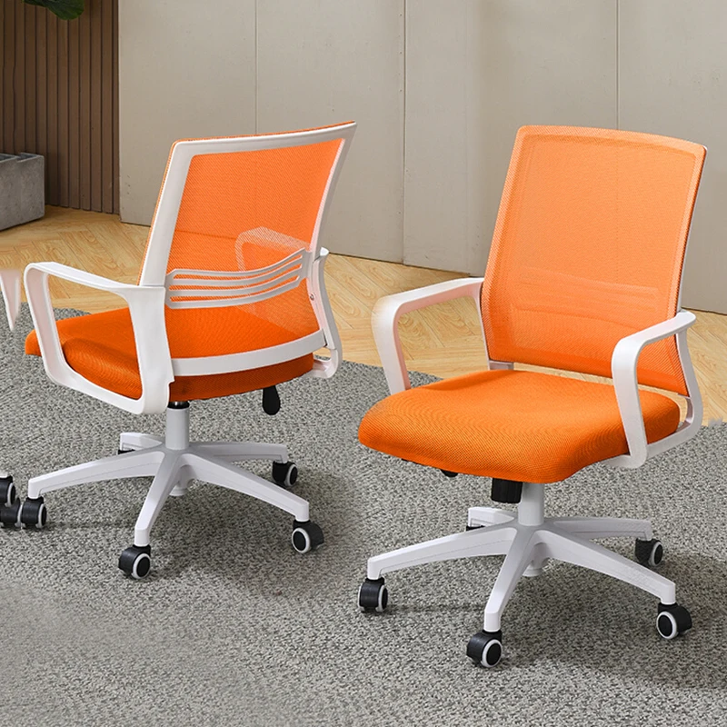 Beach Conference Office Chair Throne Vanity Study Swivel Office Chair Desk Modern Arm Ergonomic Makeup Stoel Library Furniture