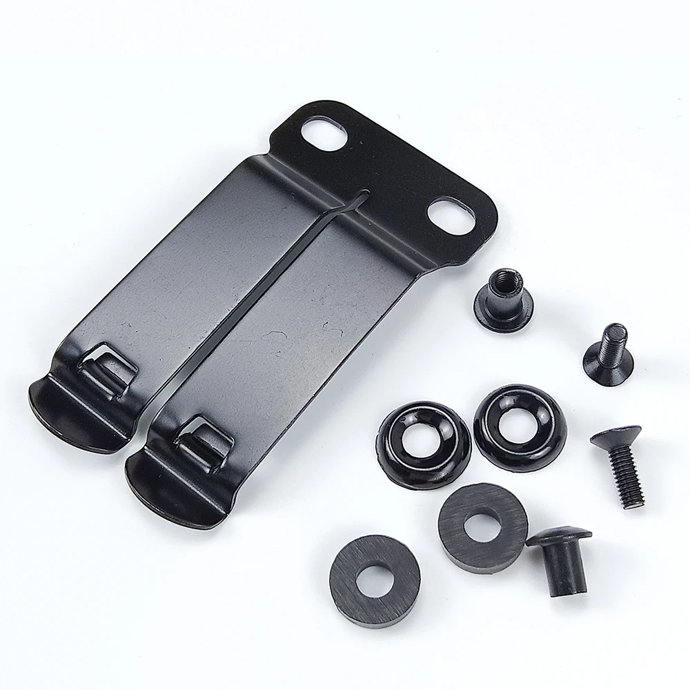 1Piece KYDEX Stainless Steel Holster Clips K Sheath Waist Clip Accessories Knife Sheath Back Clip Scabbard Carrying Pocket Clip