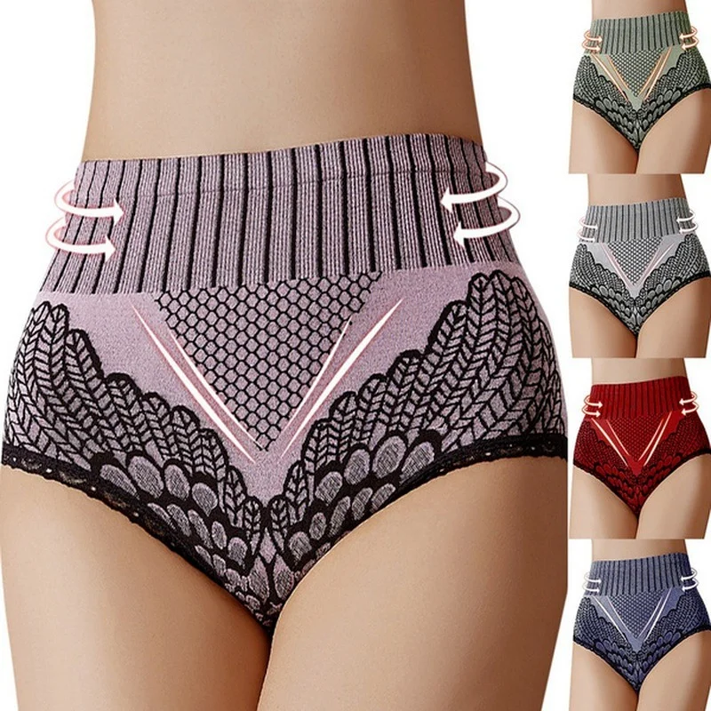 

New Plus Size Women'S Panties Underwear Seamless Briefs High Waist Underpanties Bodyshaper Ladies Female Underpants