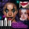 6 Colors Face Body Paint Stick Cream Eyeblack Tube Black Body Painting Blendable Sticks For Halloween Cosplay Joker Paint Makeup 3